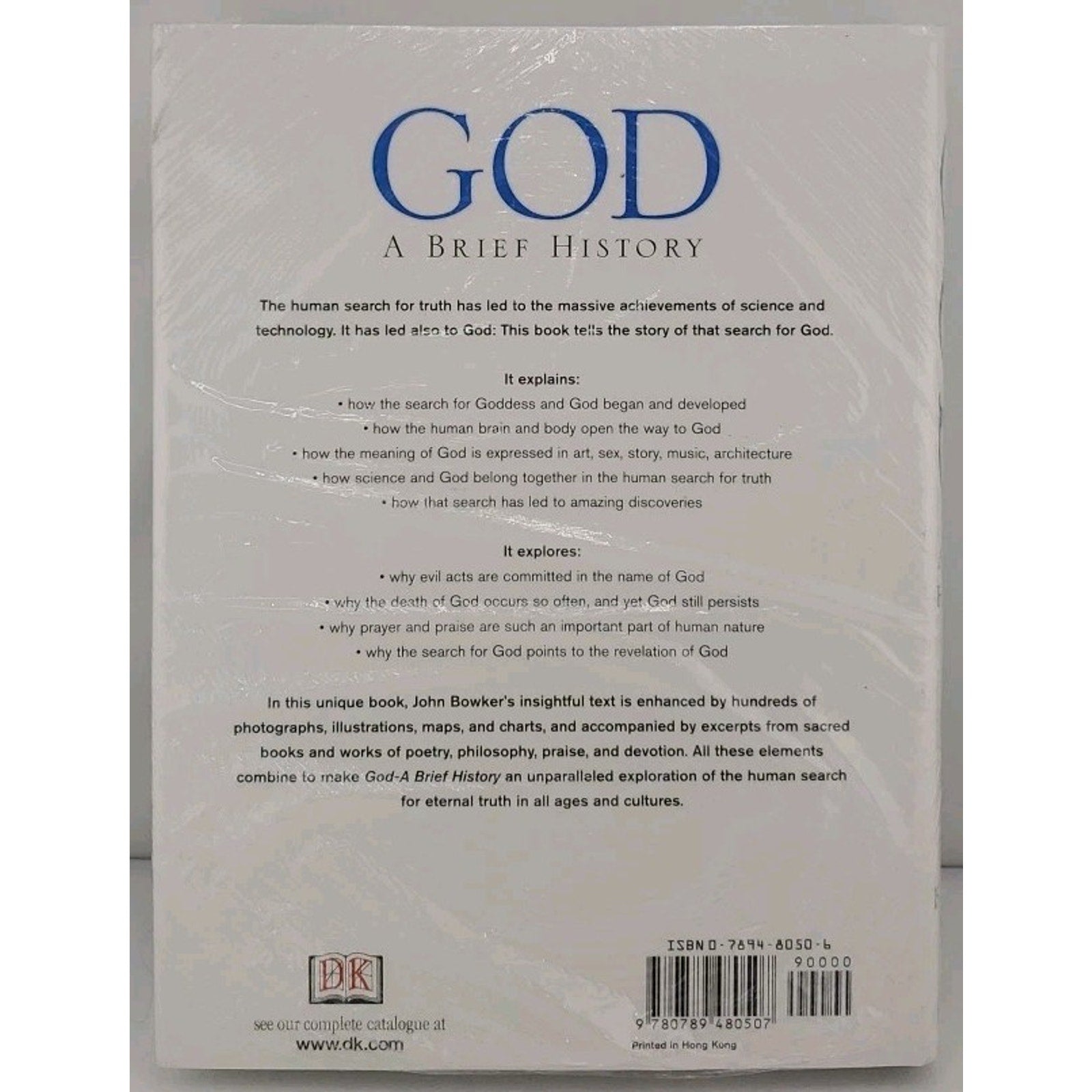 God : A Brief History by John Westerdale Bowker (2002, Hardcover) *Brand New*