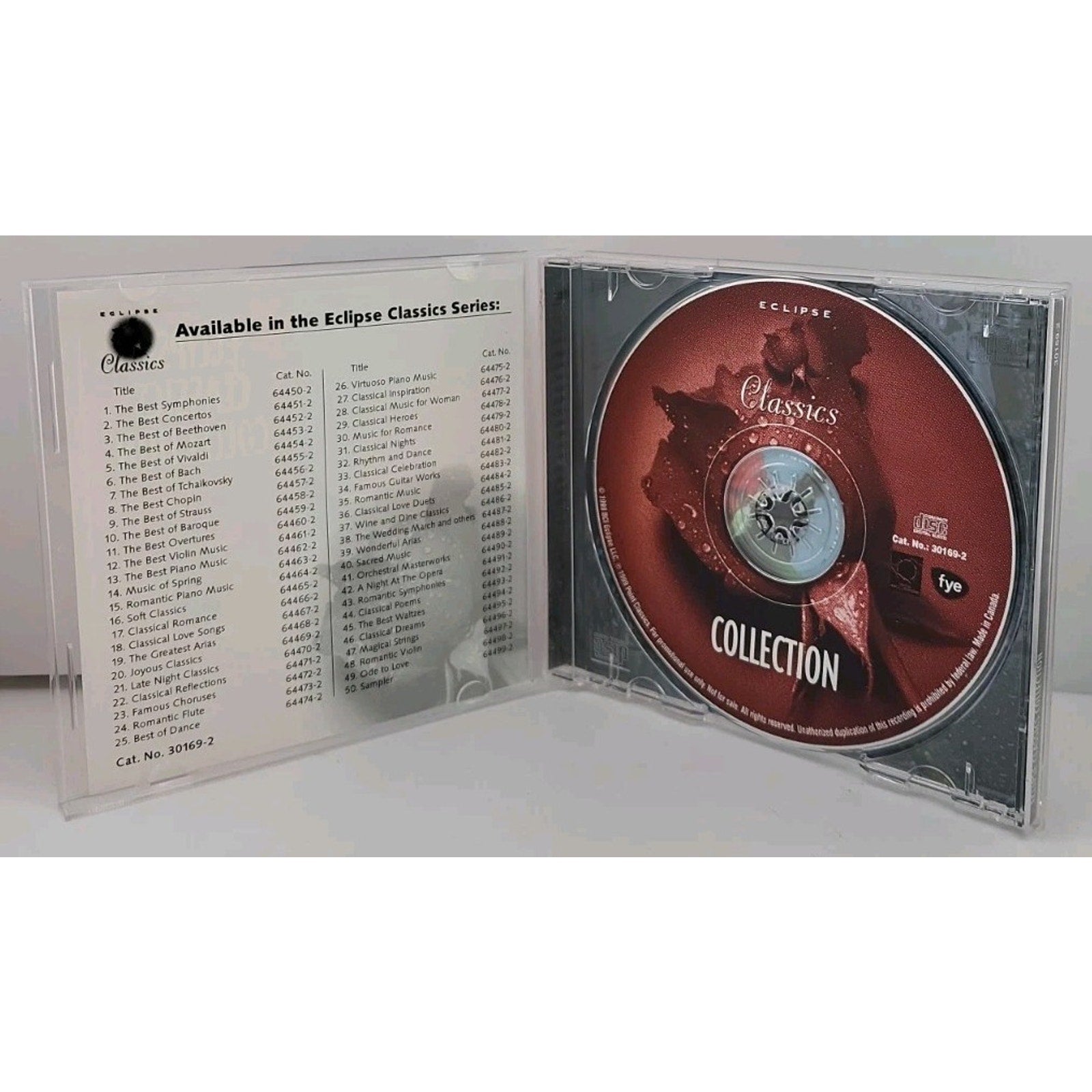 Eclipse Classics Collection by Various Artists (CD, 1999, Fye)