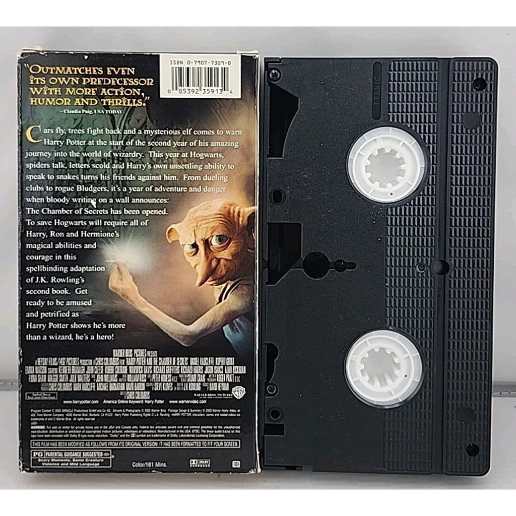 Harry Potter & the Chamber of Secrets (VHS, 2002)