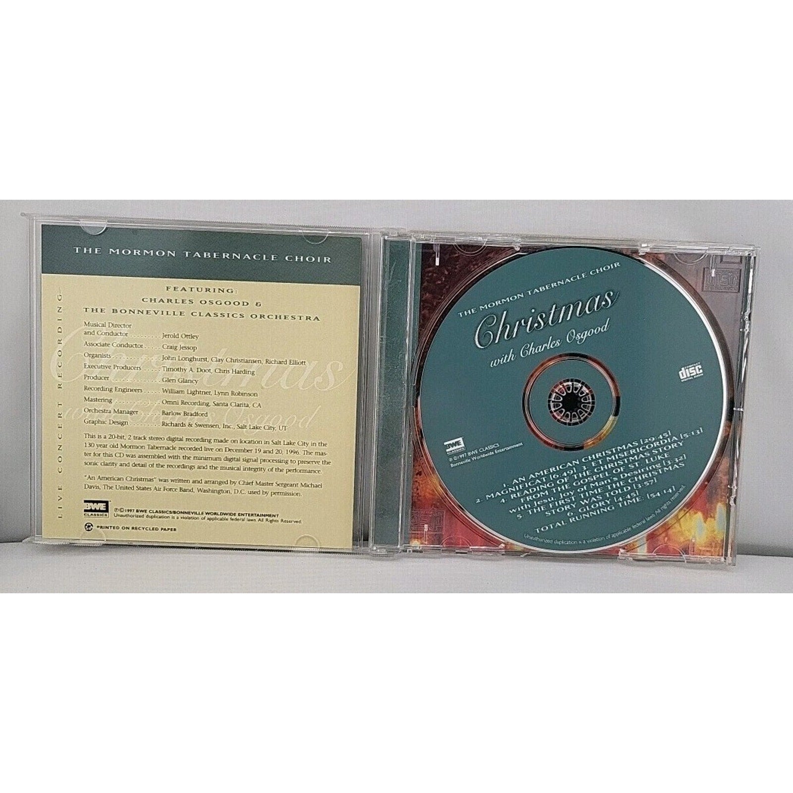Christmas with Charles Osgood by Mormon Tabernacle Choir (CD, Oct-1997,...
