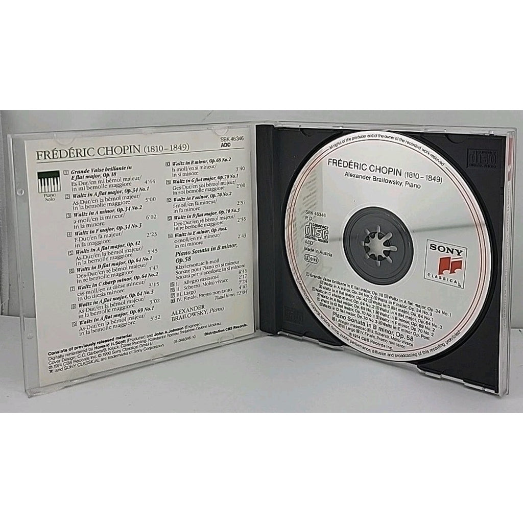 Chopin: 14 Waltzes; Piano Sonata No.3; Alexander Brailowsky (CD, 1991, Sony)