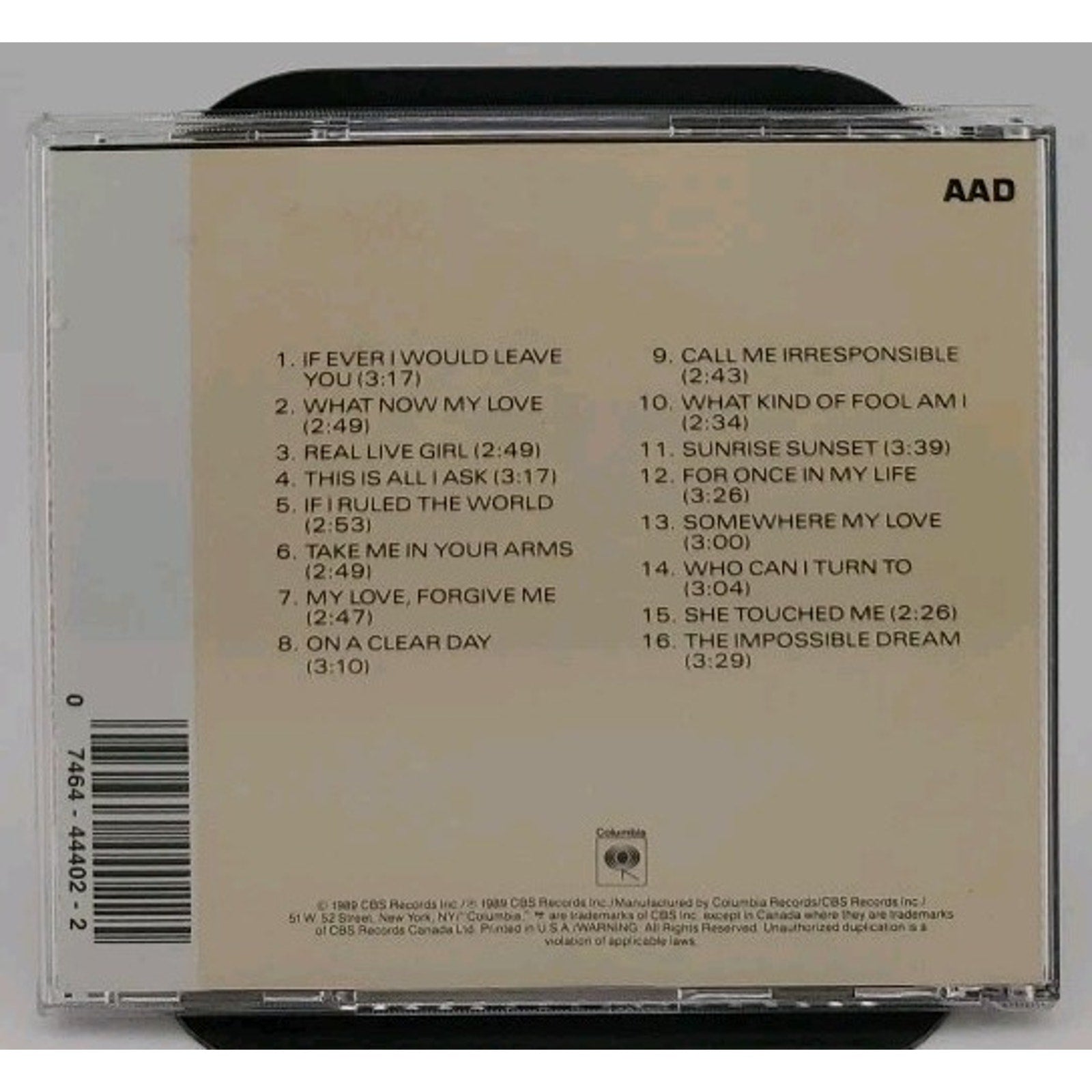 16 Most Requested Songs by Robert Goulet (CD, 1989)