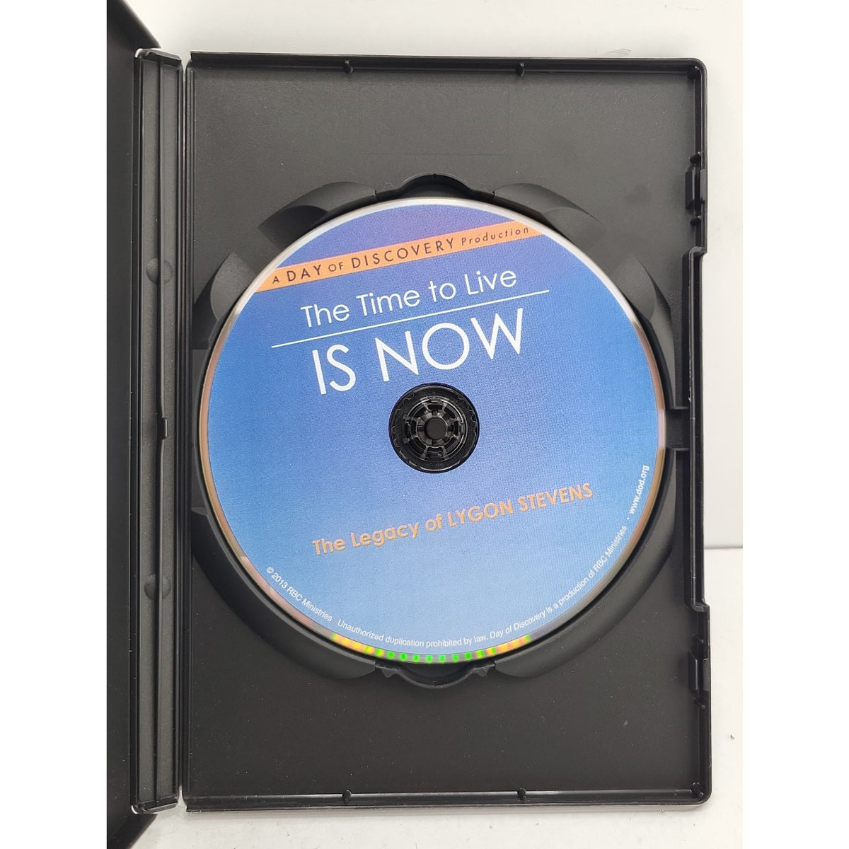 The Time to Live Is Now DVD Lygon Stevens Legacy