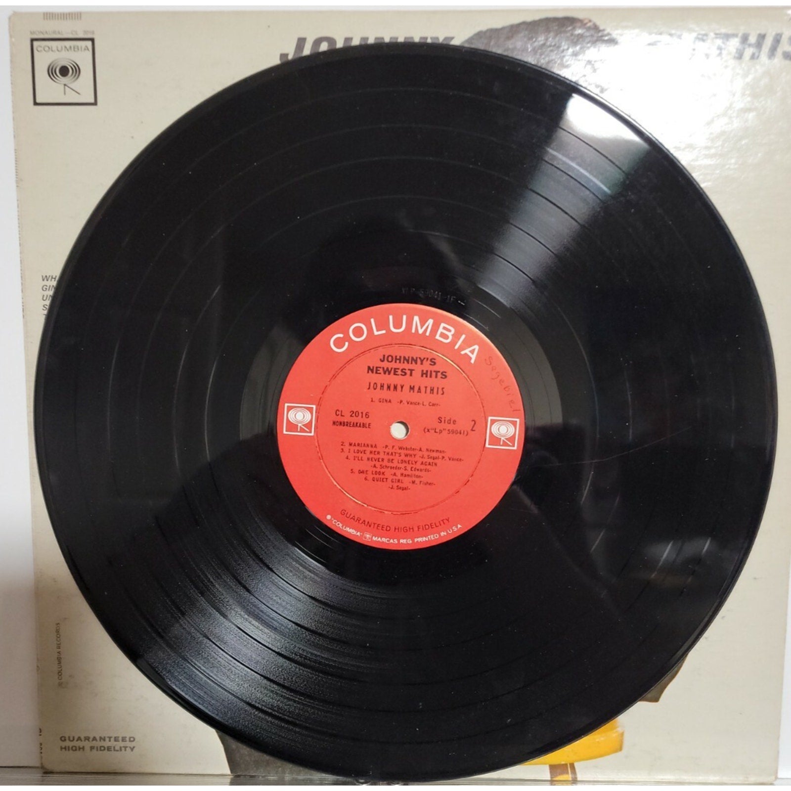 Johnny Mathis ‎– Johnny's Newest Hits (Vinyl)