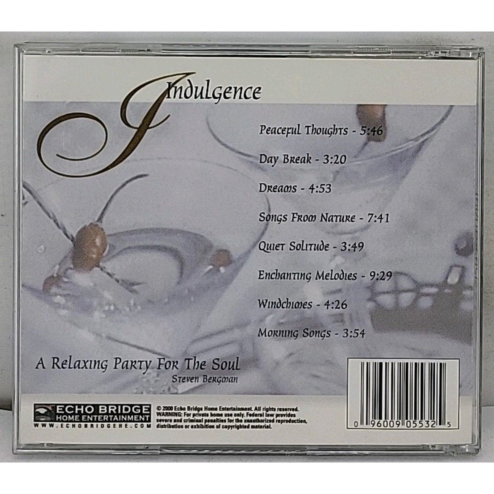 Indulgence by Bergnam, Steven (CD, 2000)