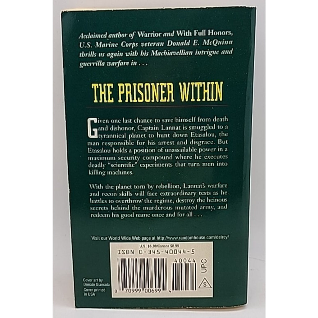 Prisoner Within by Donald E. McQuinn (1997, Mass Market)