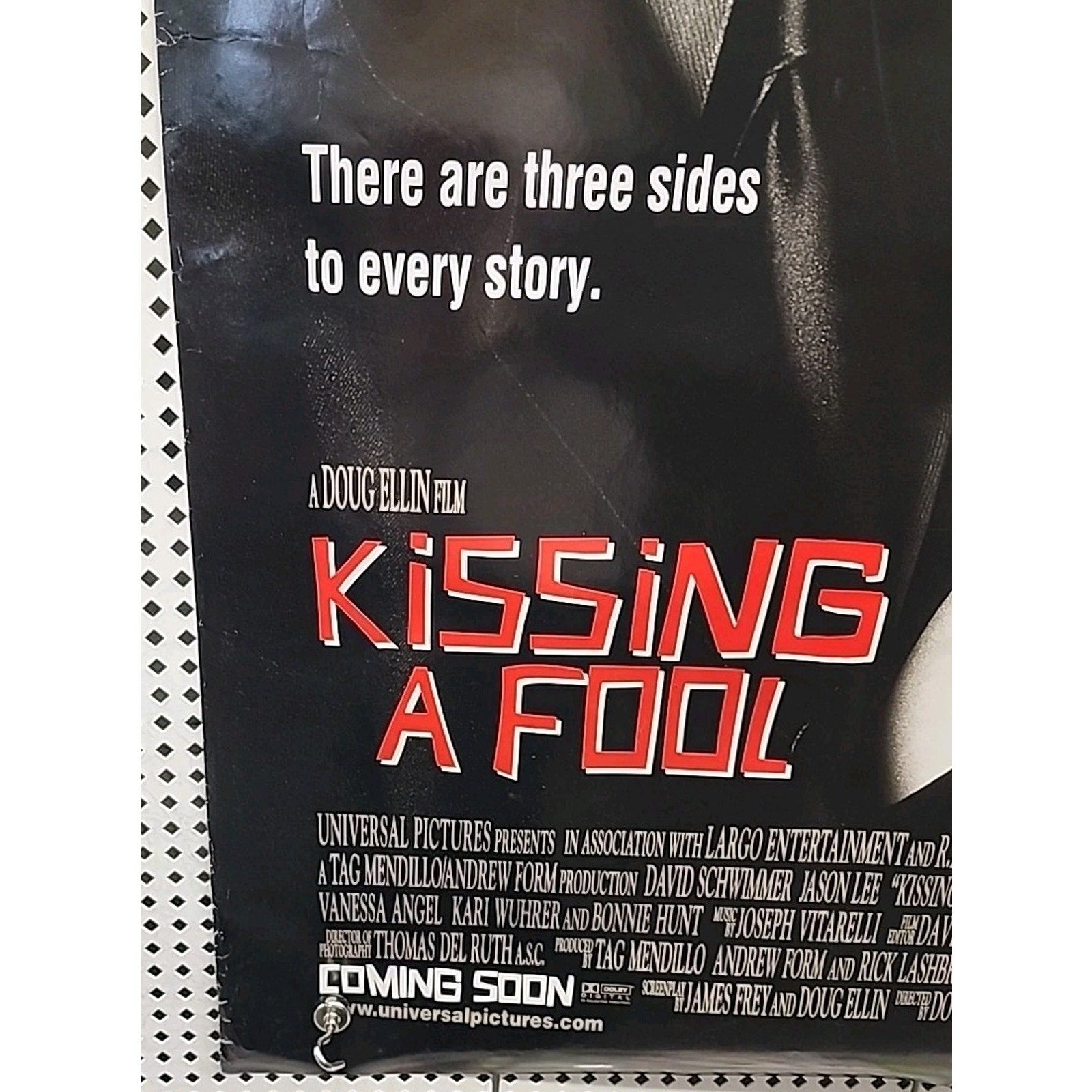 Kissing A Fool Movie Poster 2 Sided Original Final 27x40 Mili Avital Jason Lee