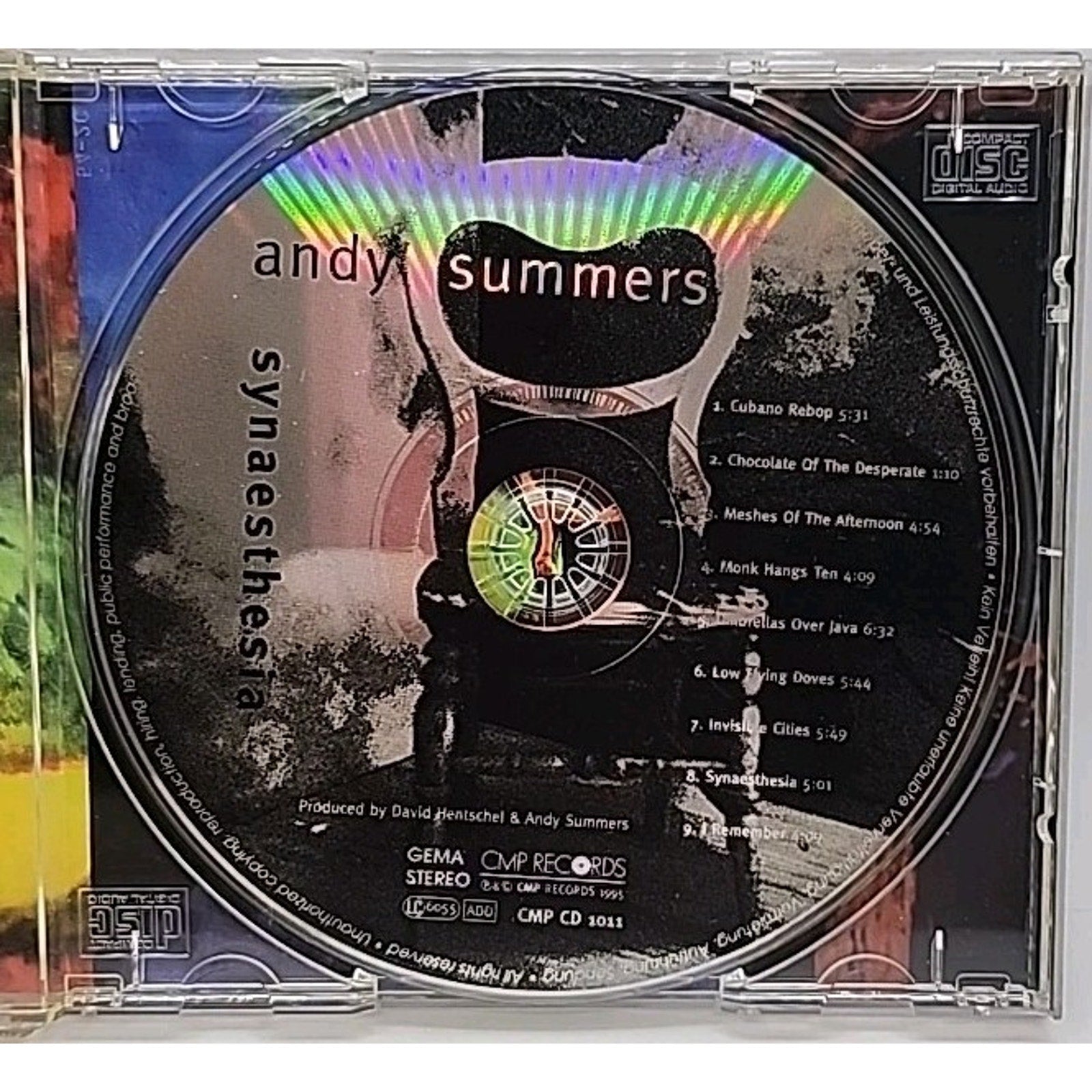 Synaesthesia by Andy Summers (CD, Jan-1996, CMP)