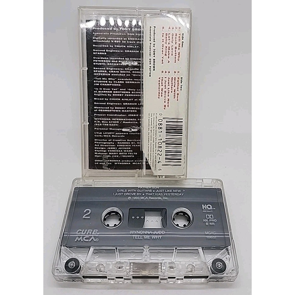Tell Me Why by Wynonna Judd (Cassette, May-1993, Curb/MCA)