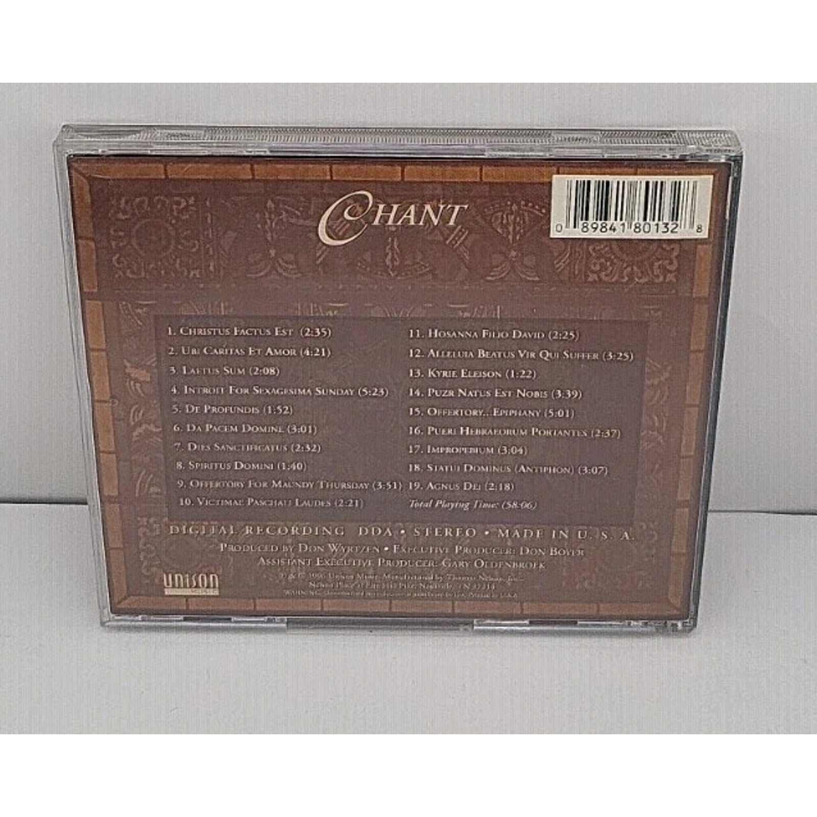 The Masterpiece Collection Chant CD