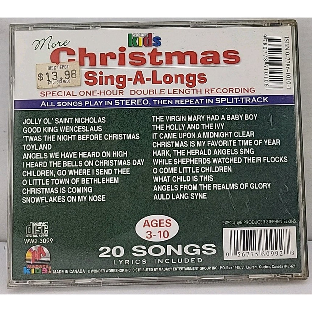 More Christmas Sing-Alongs by Wonder Kids Choir (CD, 2000)