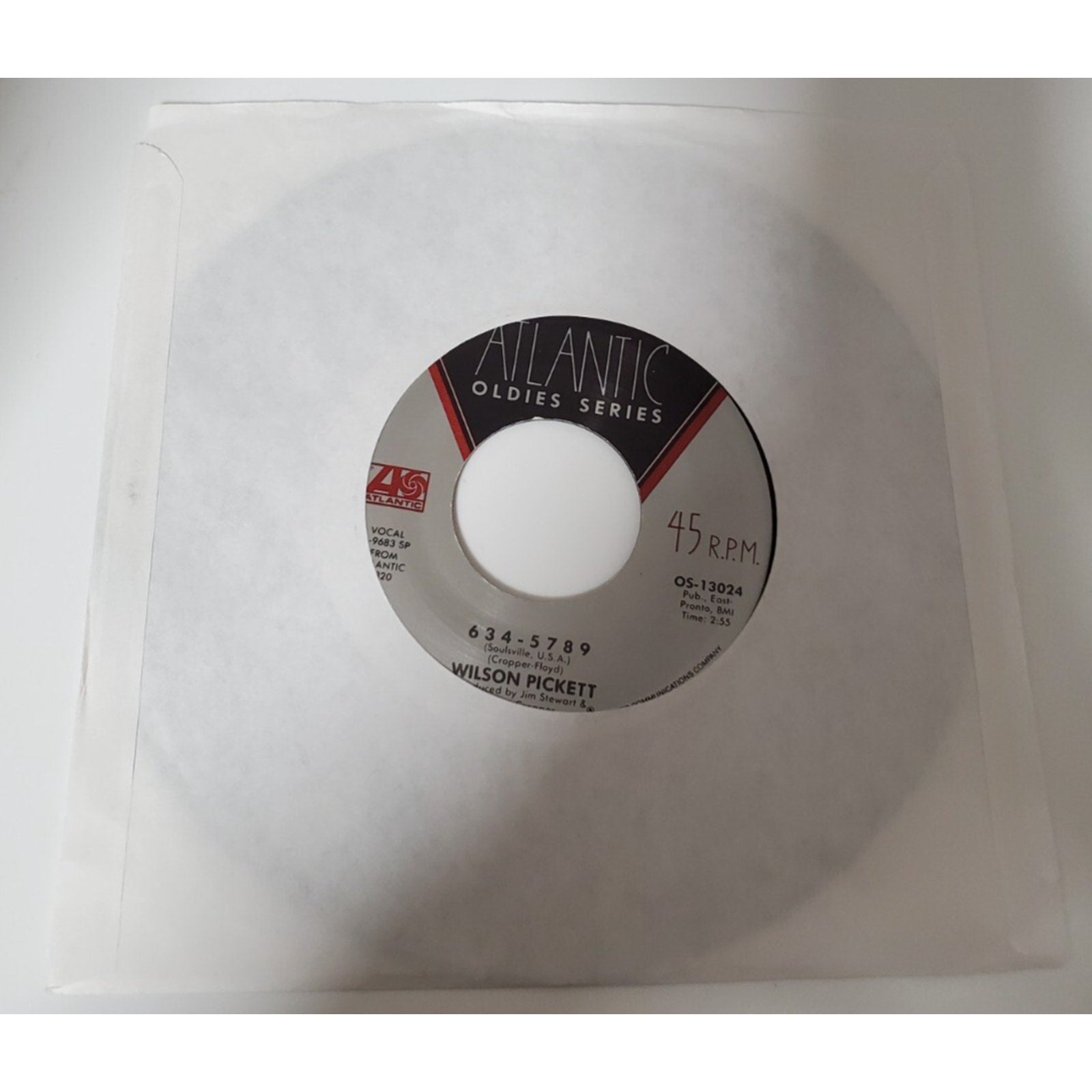 Wilson Pickett - 634-5789 - 45RPM Record - Singles