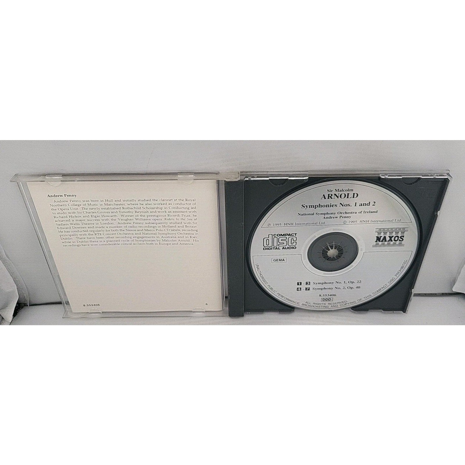 Symphonies 1 & 2 by Arnold / Penny / Nat'l Sym Orch of Ireland (CD, 1996)