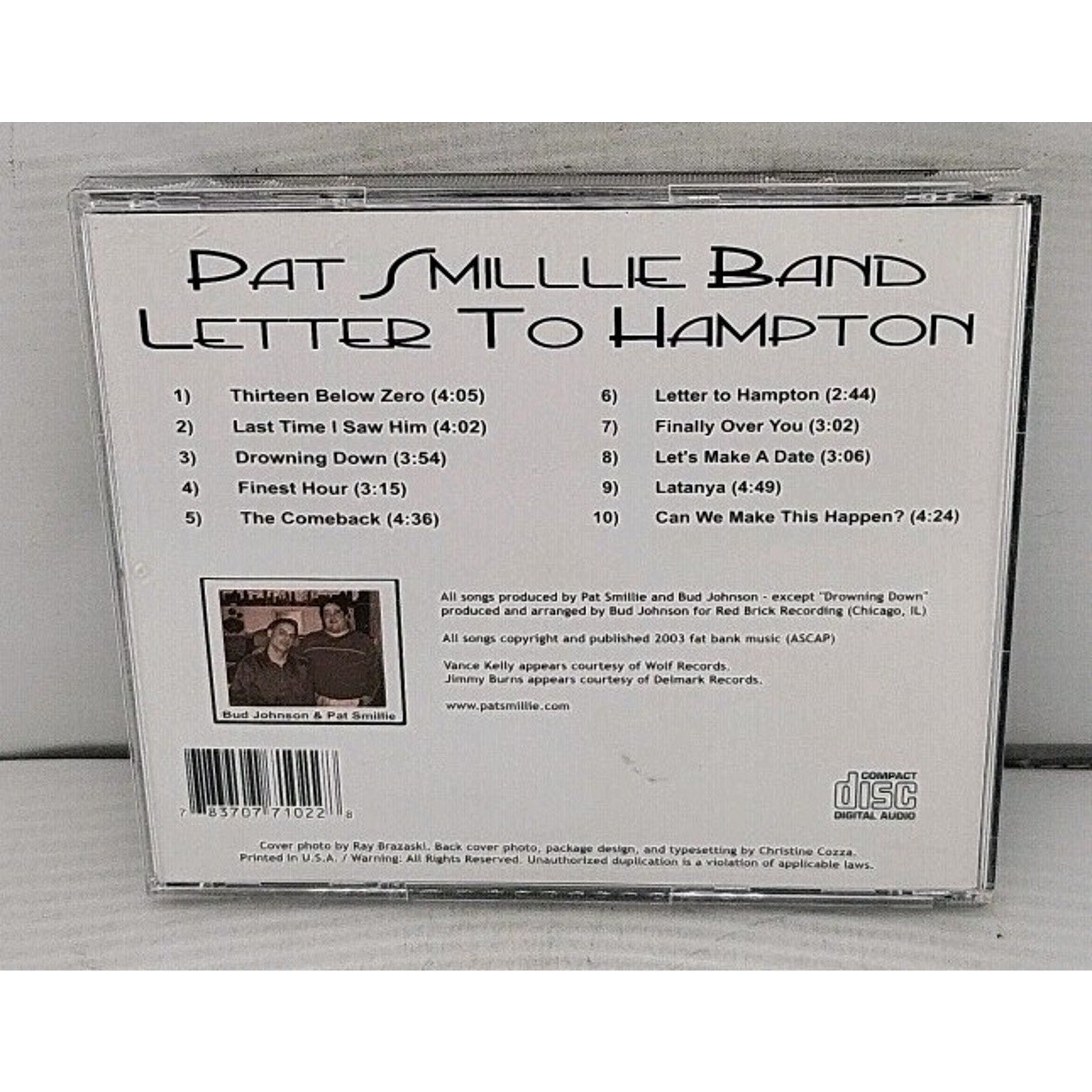 Pat Smillie - Letter To Hampton CD