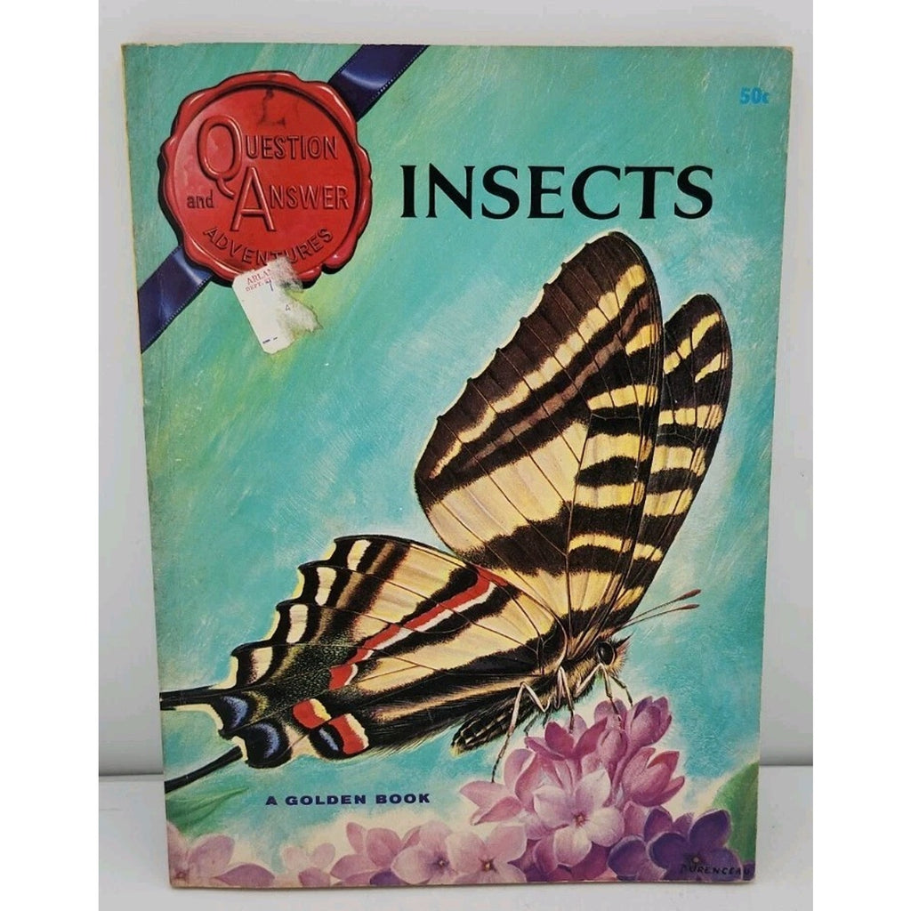 1965 Insects Golden Book Questions & Answers Adventures By Gray Alice