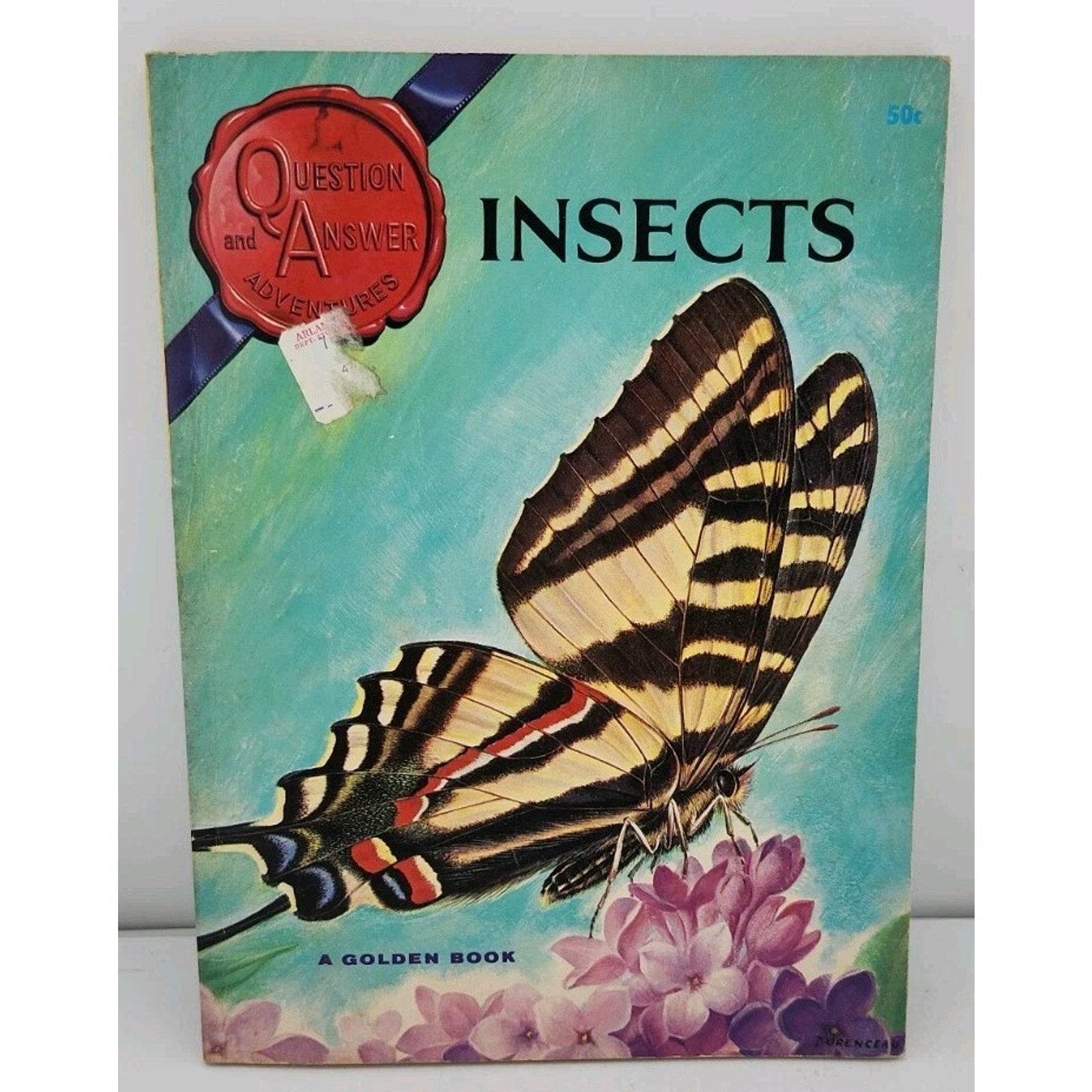 1965 Insects Golden Book Questions & Answers Adventures By Gray Alice