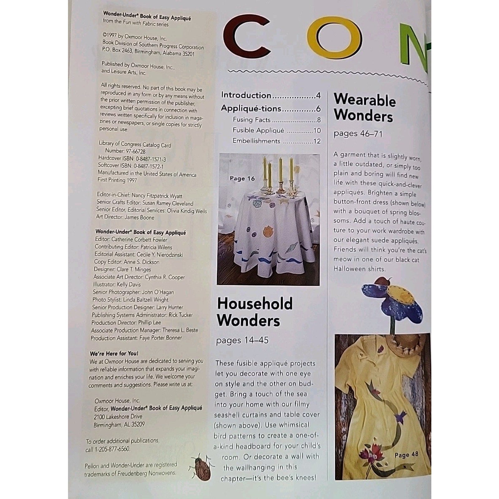 Wonder-Under Book of Easy Appliqué by Catherine Corbett Fowler (Hardcover)