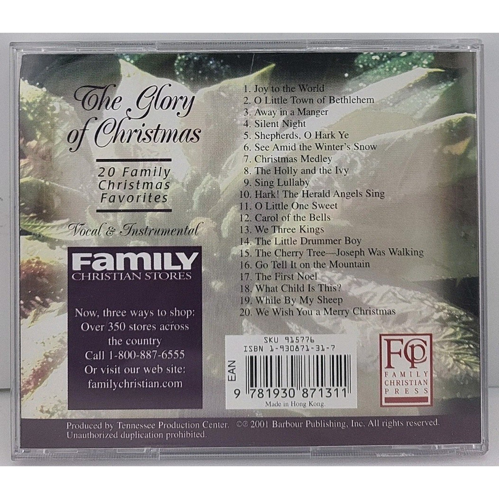 Glory of Christmas - 20 Family Christmas Favorites (CD)