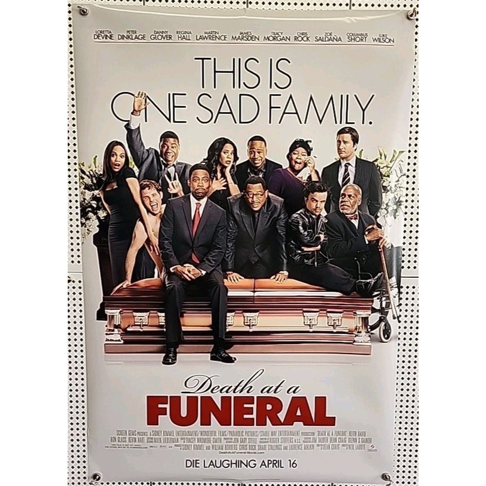 2010 Death at a Funeral Comedy Double Sided 27" x 41" Theatrical Movie Poster