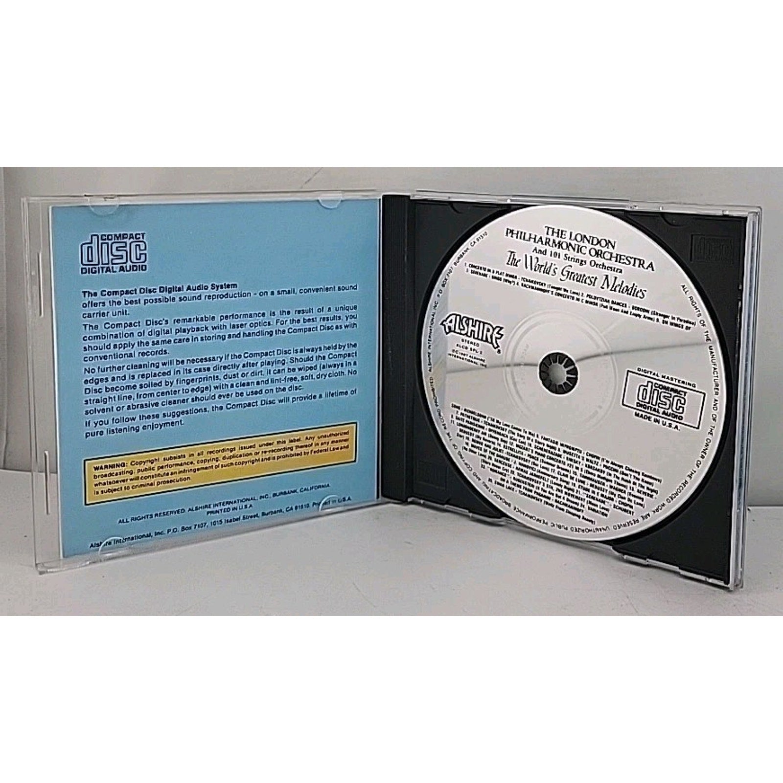 The World's Greatest Melodies - CD - 1987 London Phil Harmonic Orchestra. S1