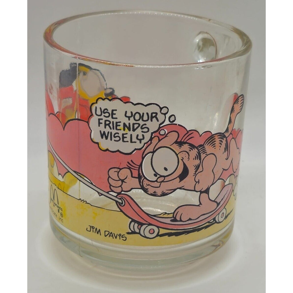 Garfield Mug - Mcdonald's Glass Mug 1978