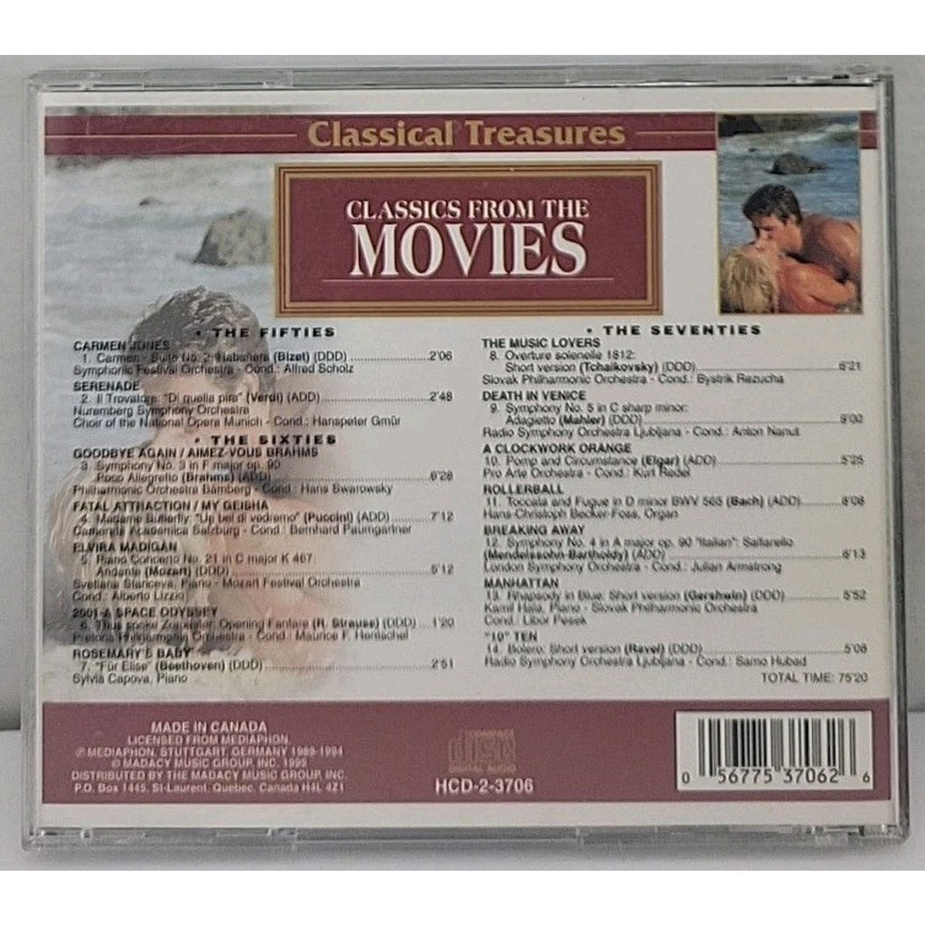 Classics from the Movies by Various (CD, 1997)