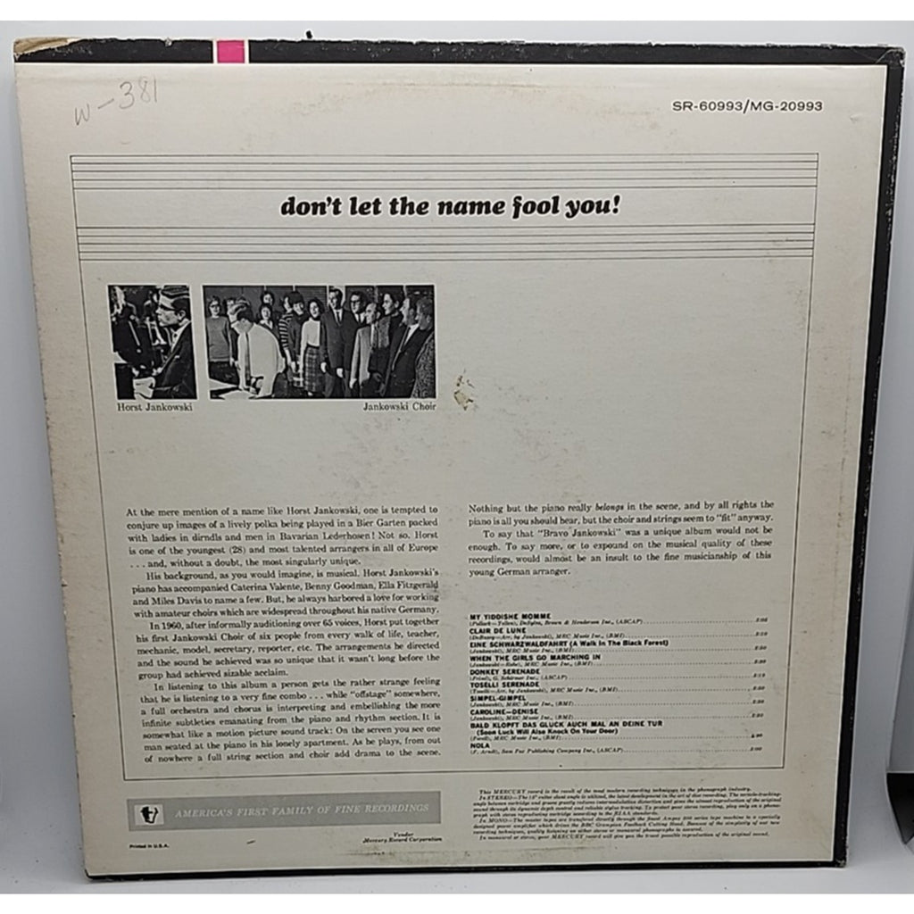 Horst Jankowski: The Genius Of Jankowski 12" 33 RPM (Record)