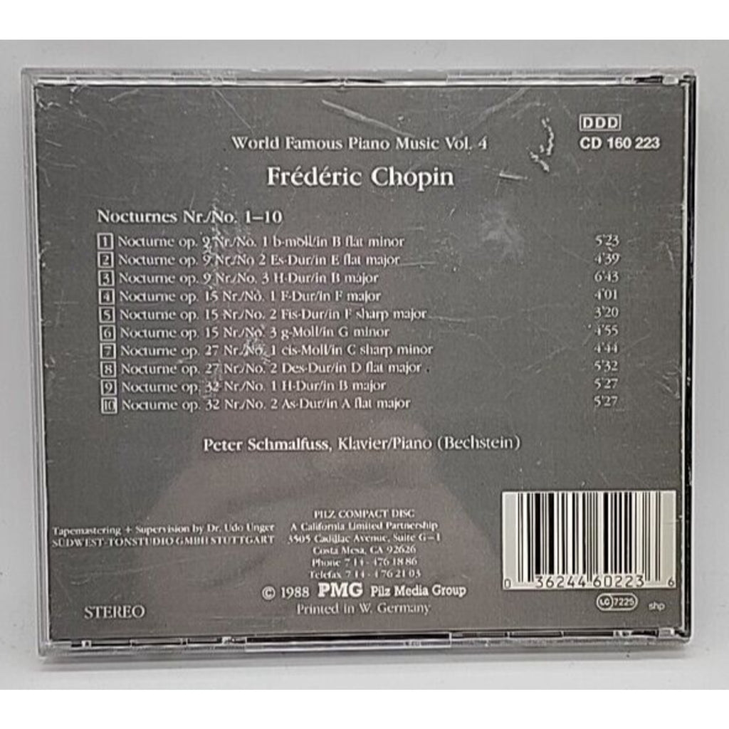 World Famous Piano Music Vol. 4 - Audio CD By Frederic Chopin
