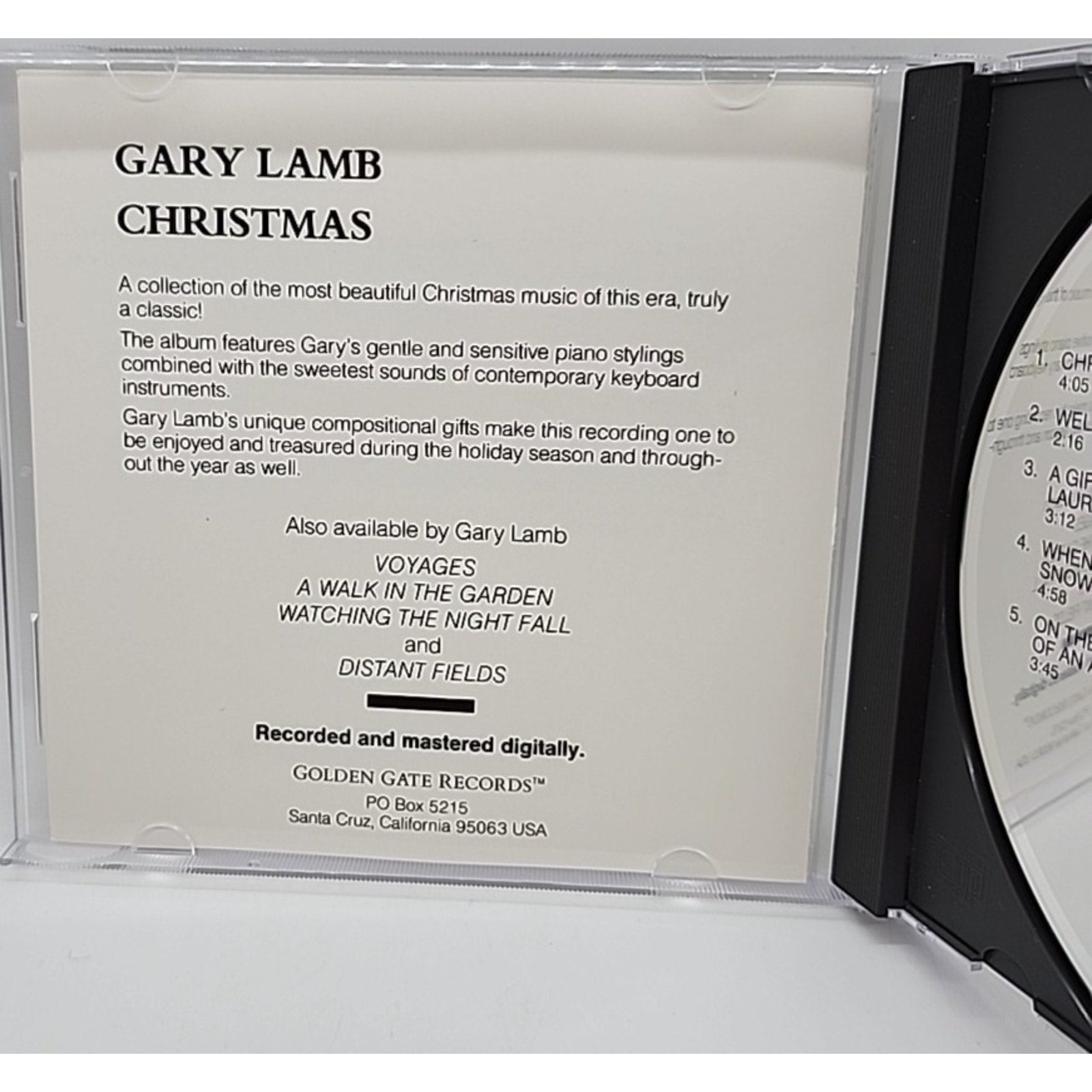 Christmas by Gary Lamb (New Age) (CD, 1992, Golden Gate (New Age))