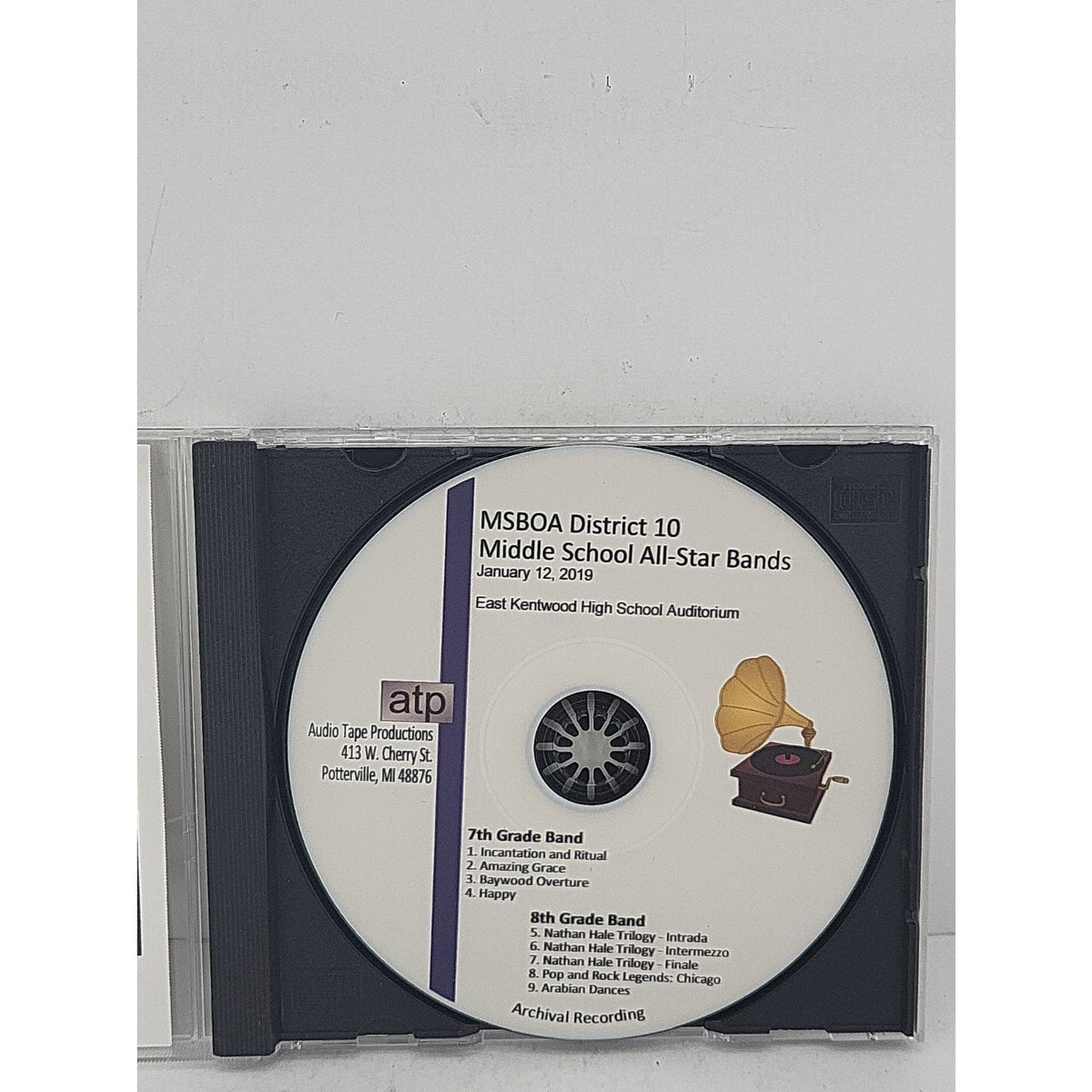 MSBOA District 10 Middle School All-Star Bands CD
