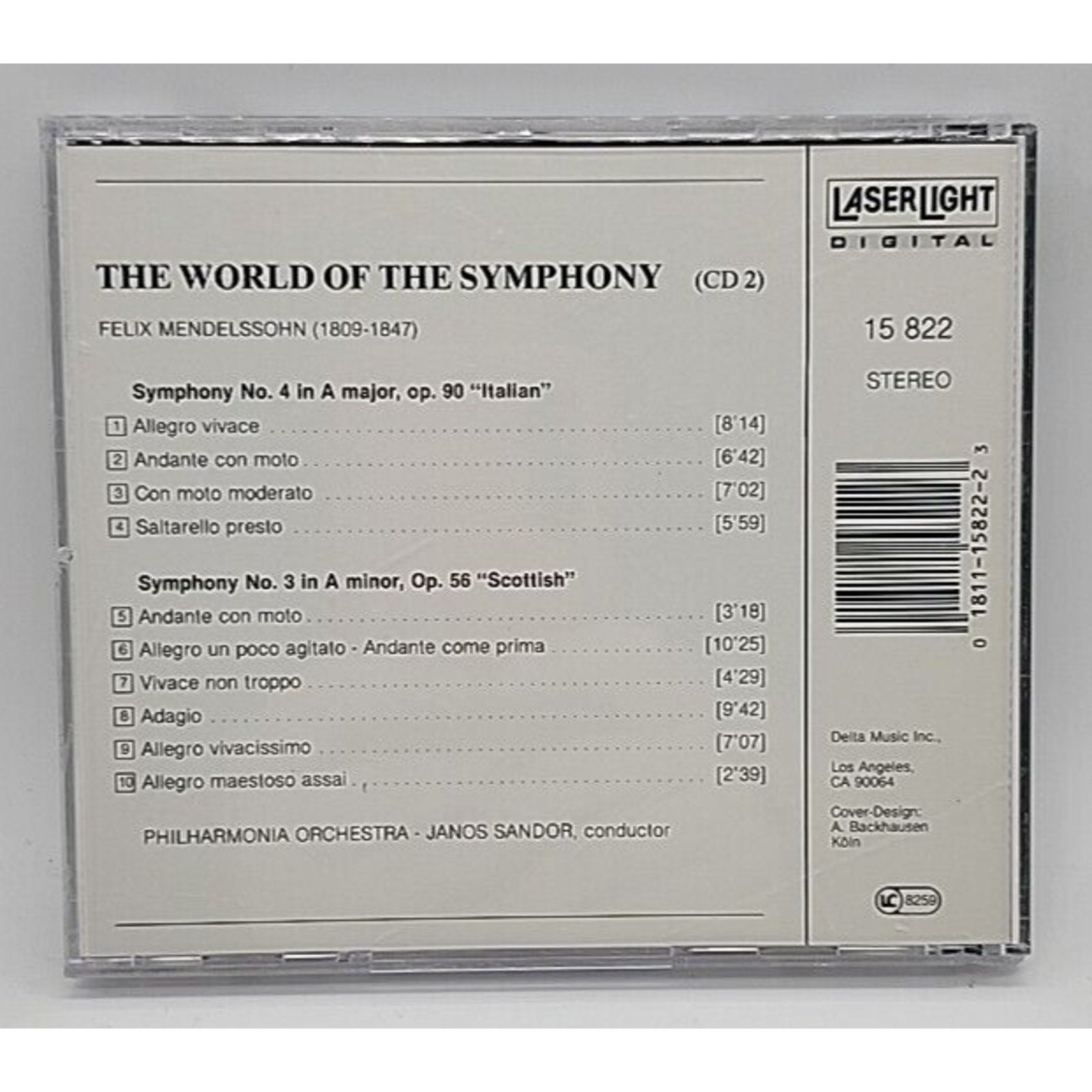 Sym 3/4 by F. Mendelssohn (CD, 1989)