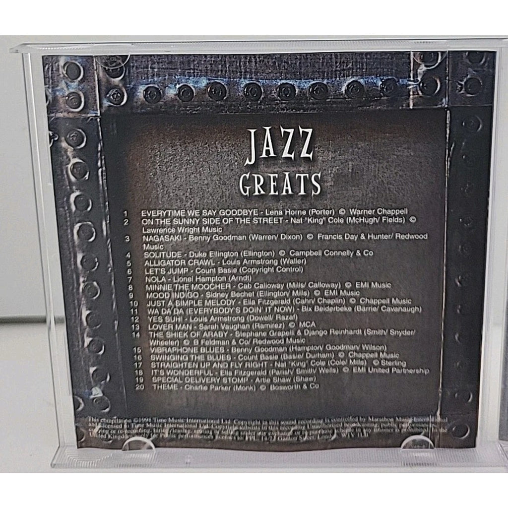 Jazz Greats CD Duke Ellington Louis Armstrong Ella Fitzgerald