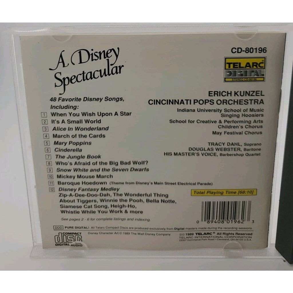 Disney Spectacular by Erich Kunzel (CD, 1989)