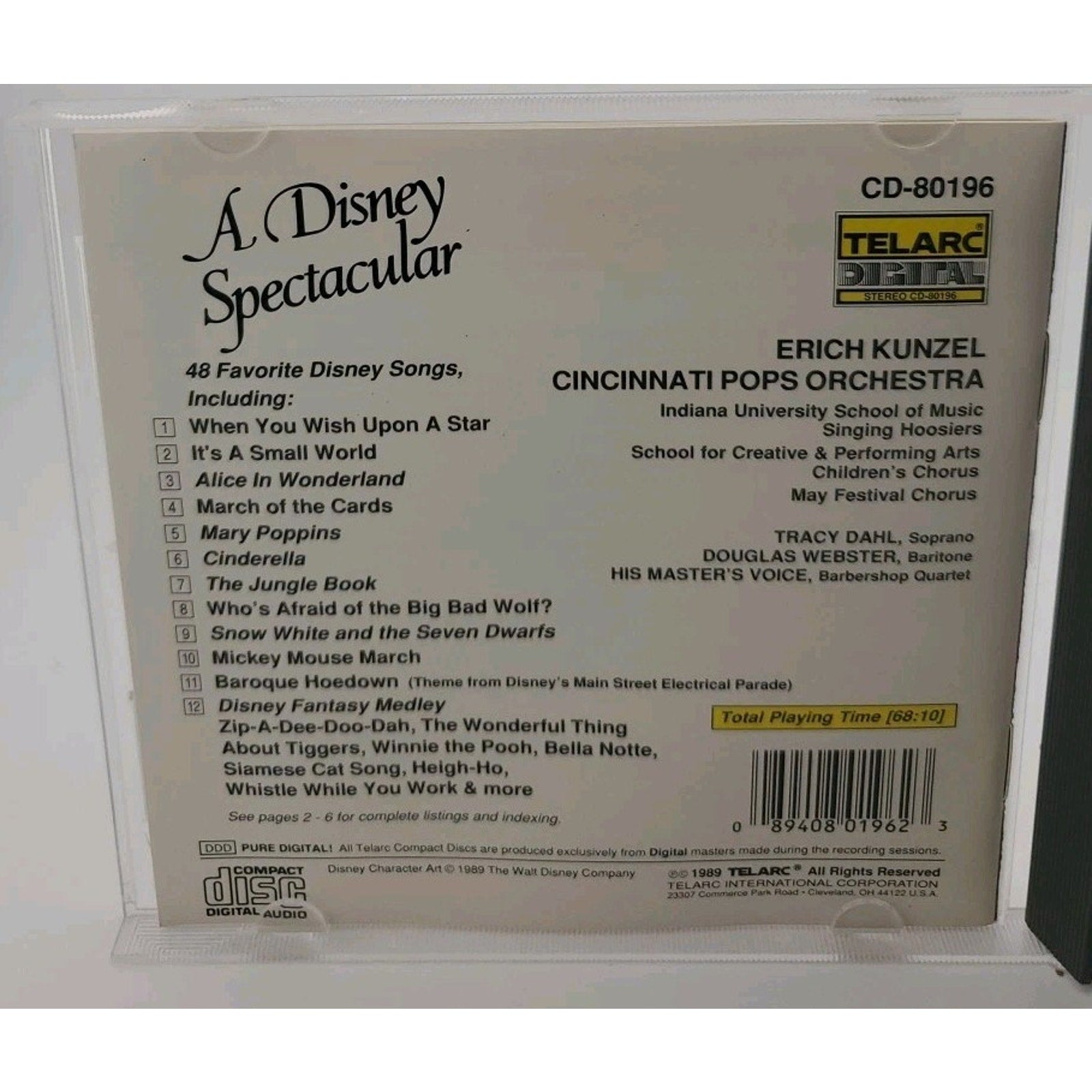 Disney Spectacular by Erich Kunzel (CD, 1989)