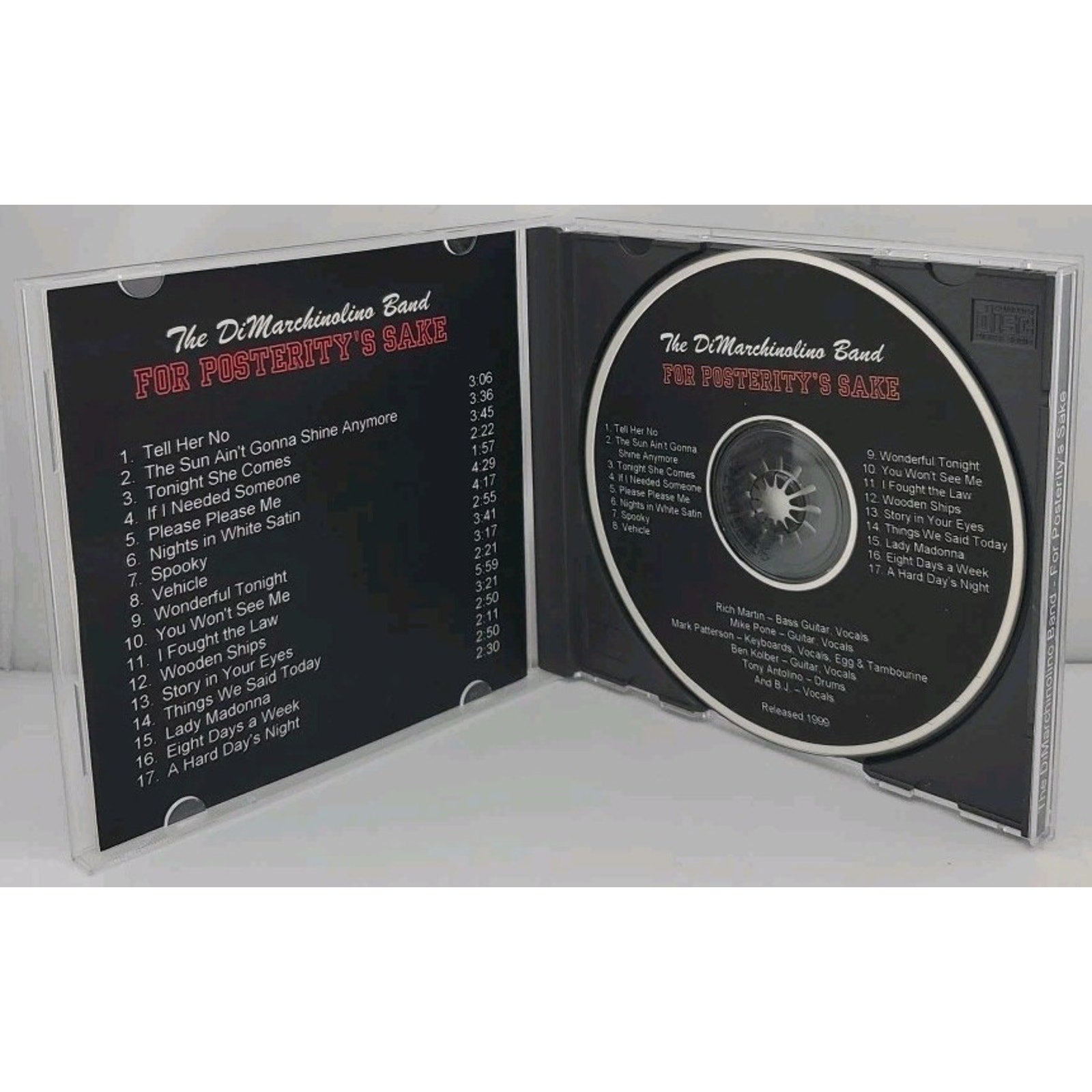 The DiMarchinolino Band - For Posterity's Sake CD