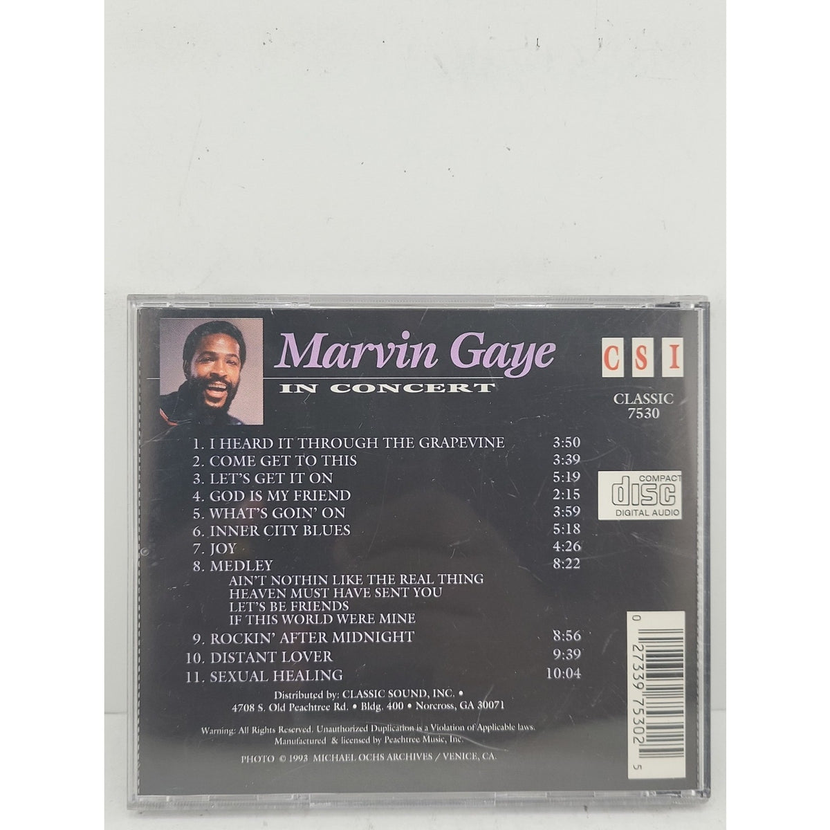 Marvin Gaye: In Concert Audio CD By Marvin Gaye Music CD