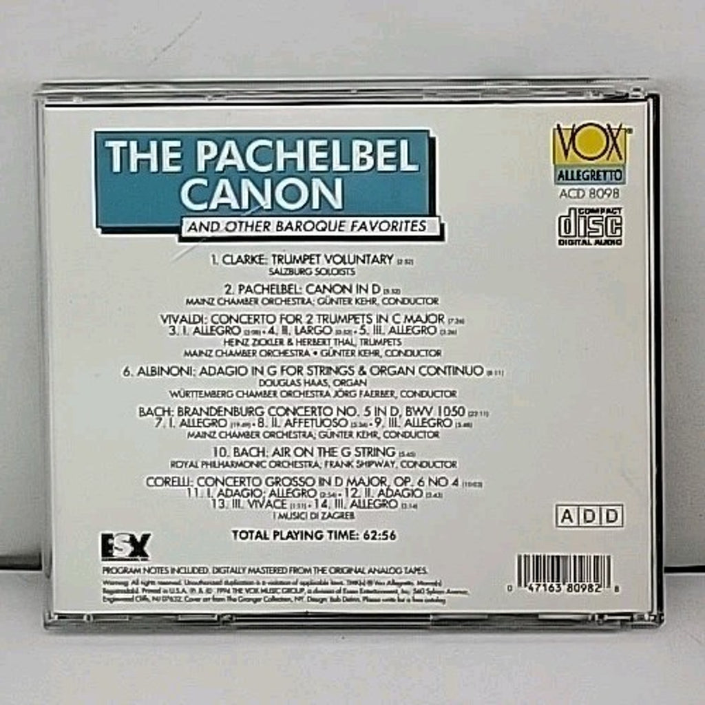 Pachelbel Canon & Others by Various (CD, 1992)