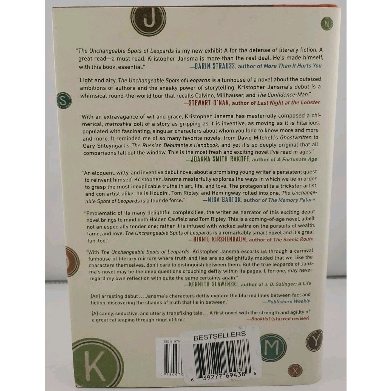 Unchangeable Spots of Leopards by Kristopher Jansma (2013, Hardcover)