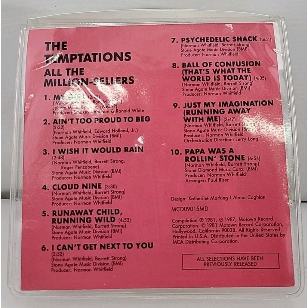 A Motown Compact Classic - The Temptations - All The Million-Sellers - CD