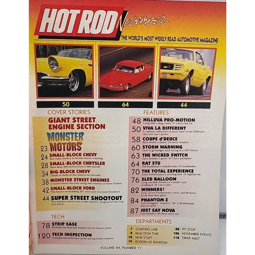 Hot Rod Magazine November 1991