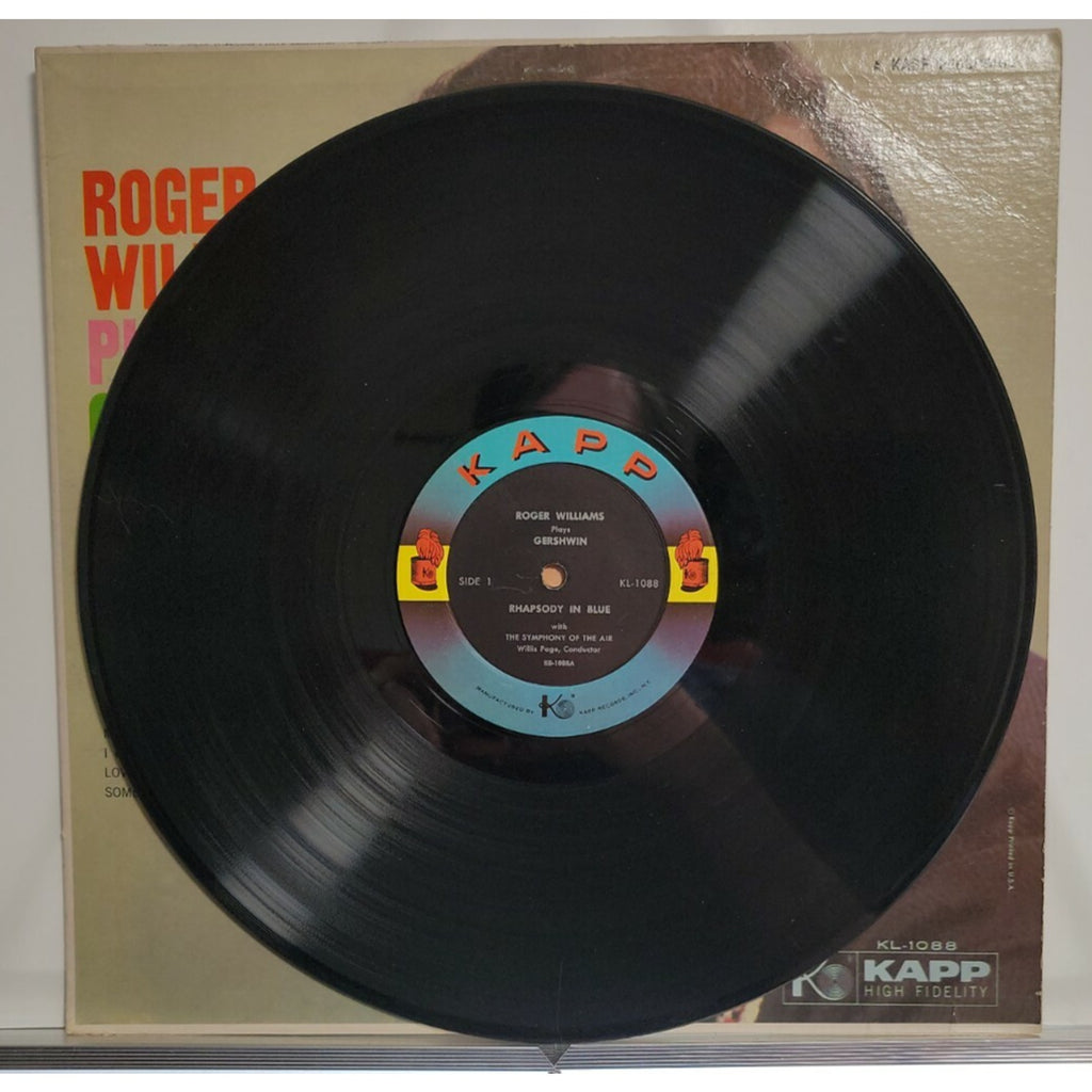 Roger Williams Plays Gershwin Rhapsody In Blue Vinyl