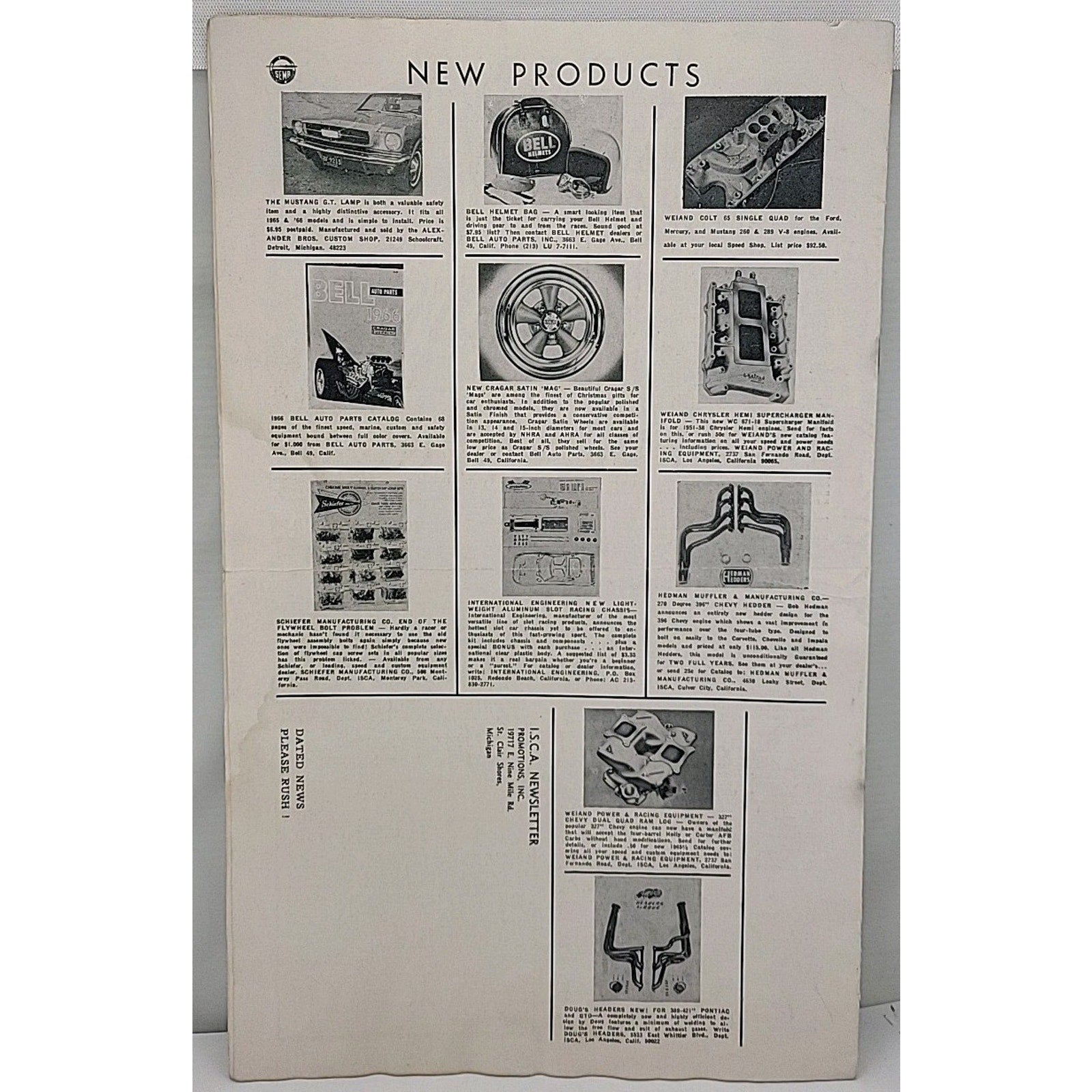 ISCA Newsletter January 1966 Volume VI Number 3