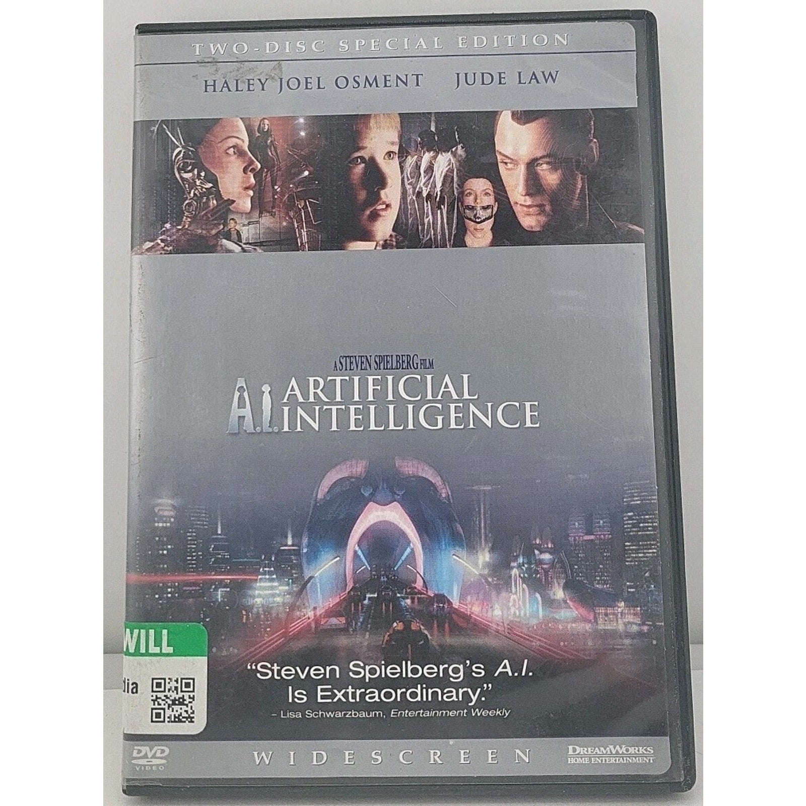 A.I. Artificial Intelligence (DVD, 2001)