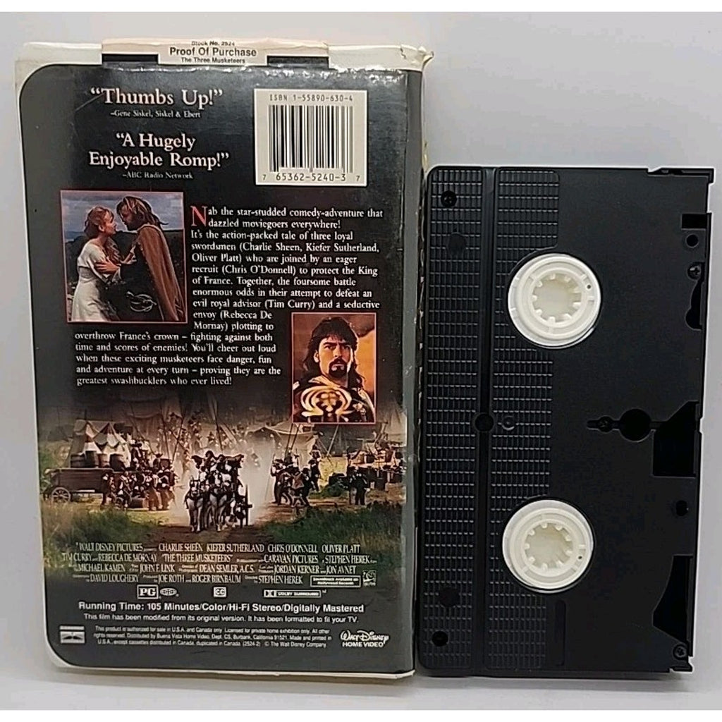 The Three Musketeers (VHS, 1994)