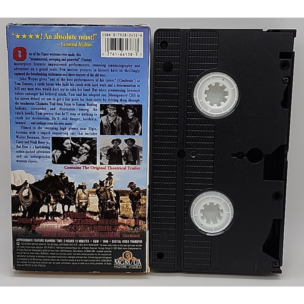 Red River (VHS, 1997, Western Legends) Sticker Label