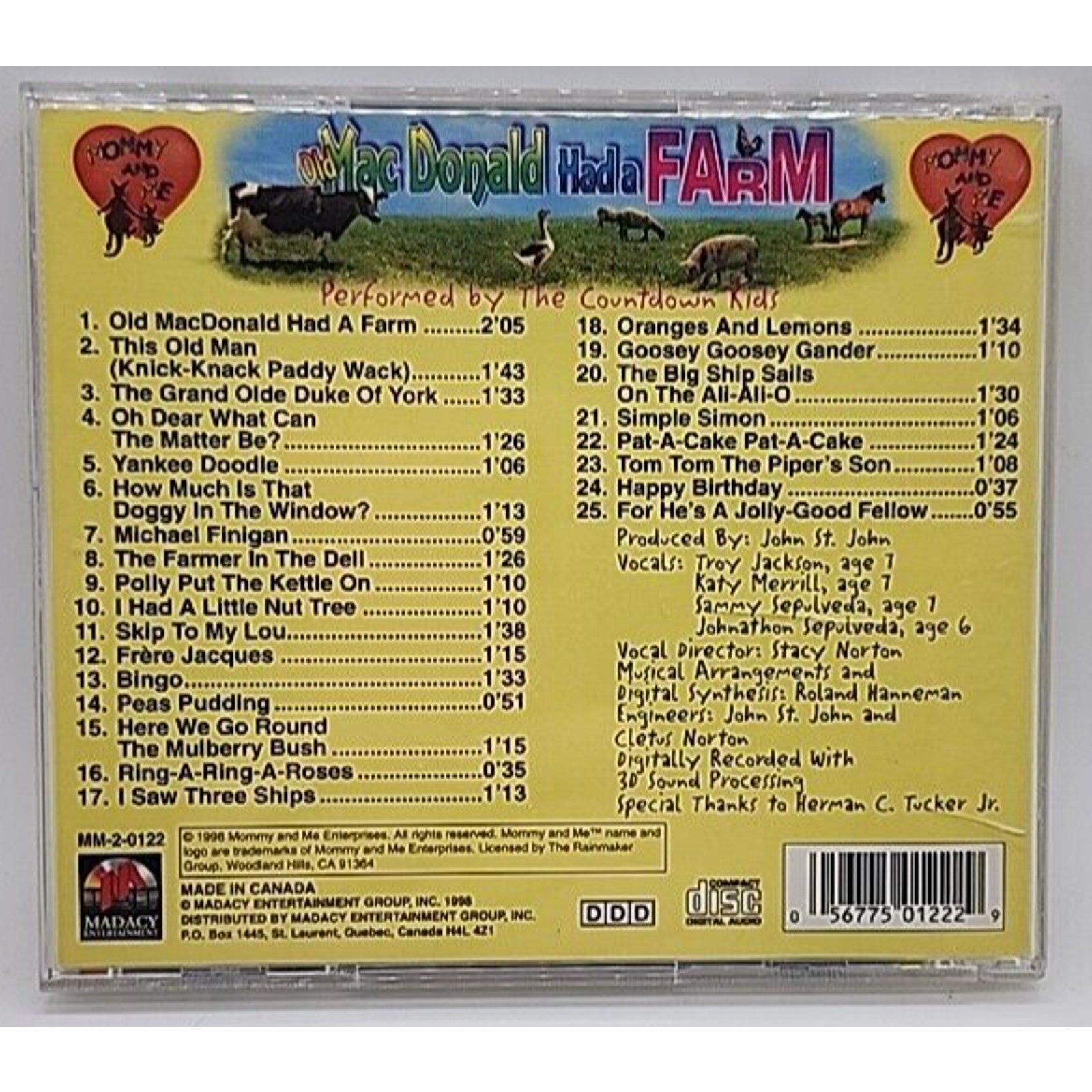 Mommy & Me: Old Macdonald Had a Farm - Audio CD By Various Artists