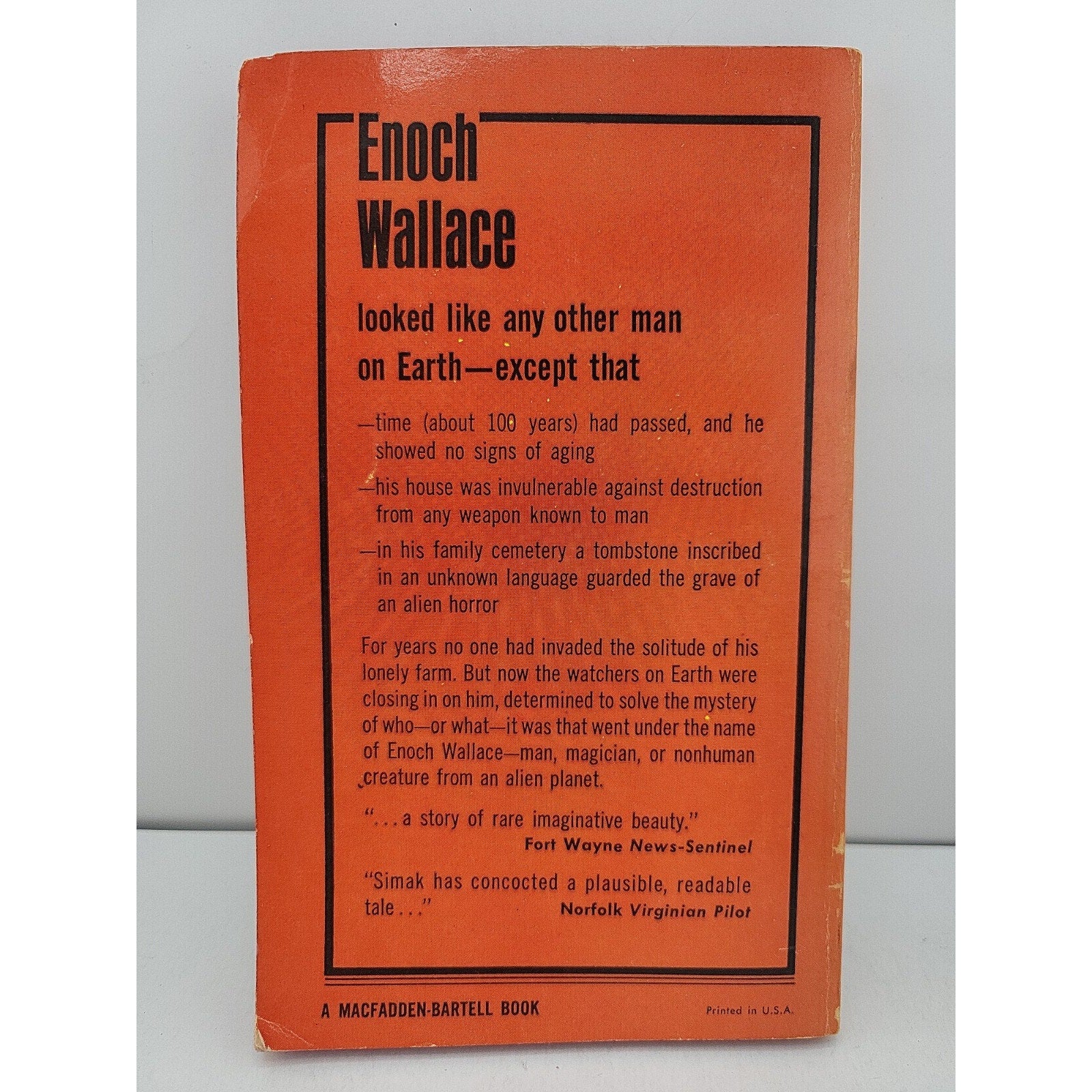 Way Station By Clifford D. Simak (1964 1st Ed. & Print McFadden PB)