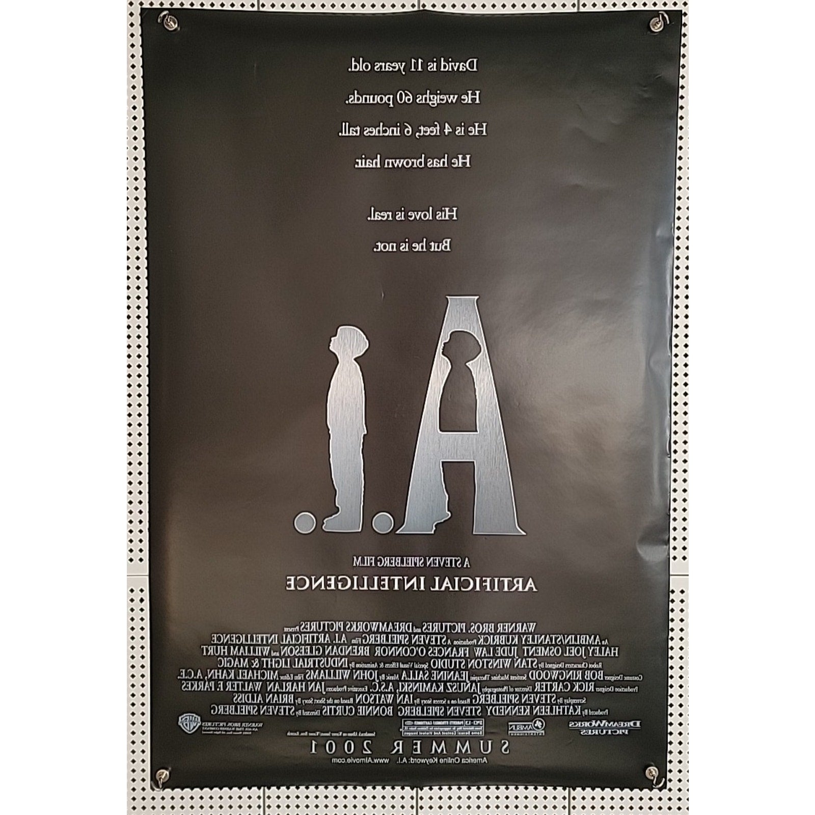 A.I. Artificial Intelligence - Original DS Movie Poster 27x40 D/S