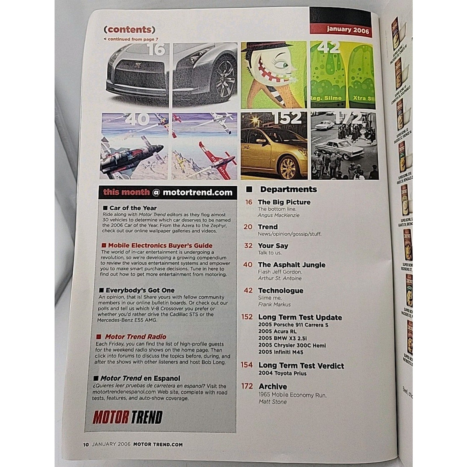 Motor Trend Magazine January 2006