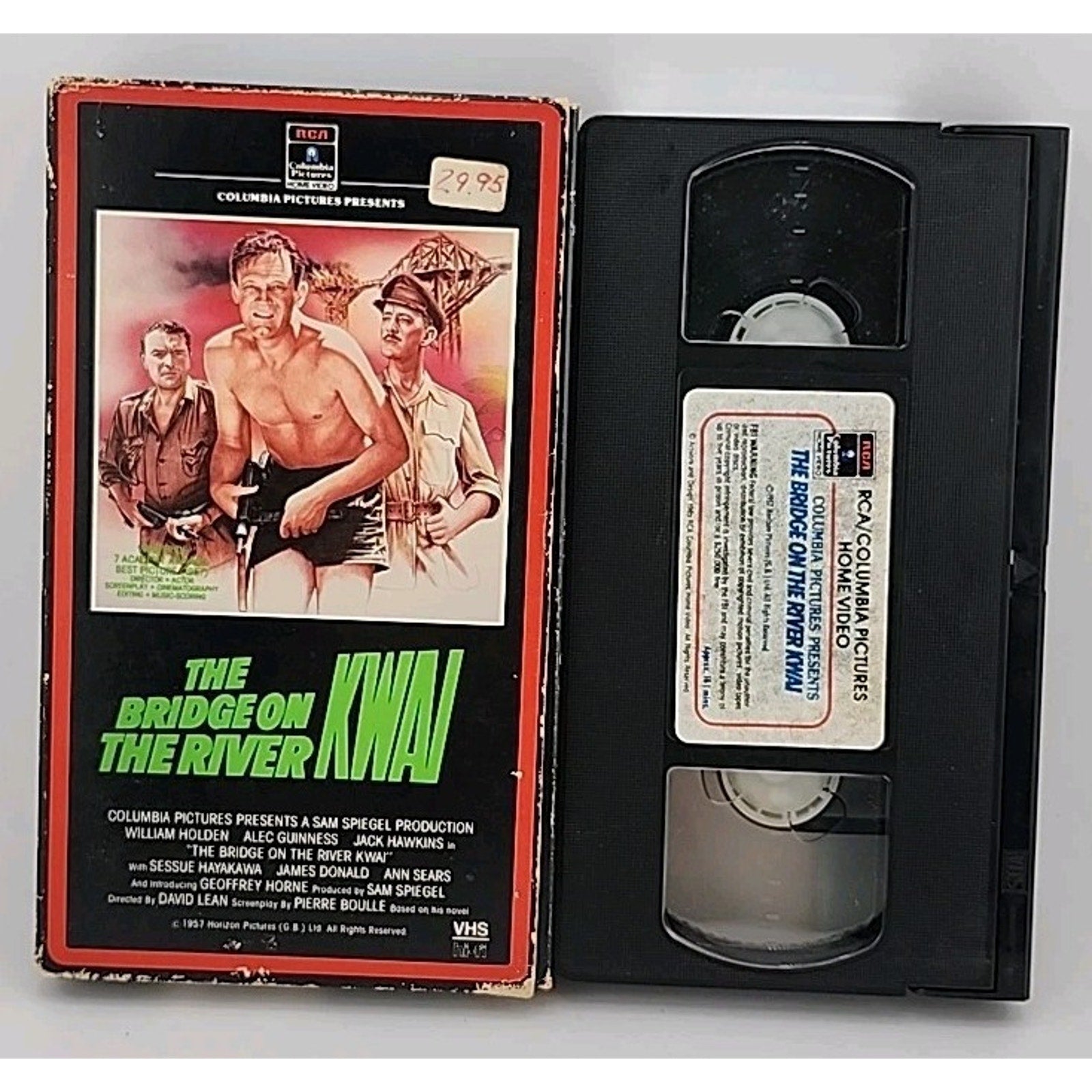 The Bridge On The River Kwai (VHS) Blue Text On Top